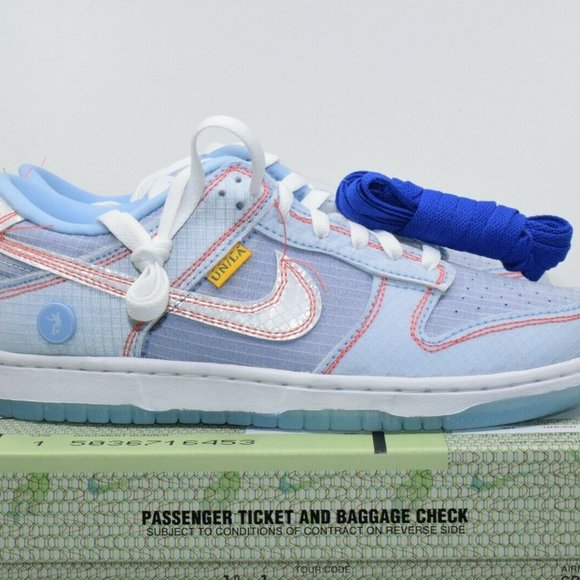 Nike Dunk Low x Union Passport Pack Argon Size 7 DJ9649-400 - Picture 1 of 10
